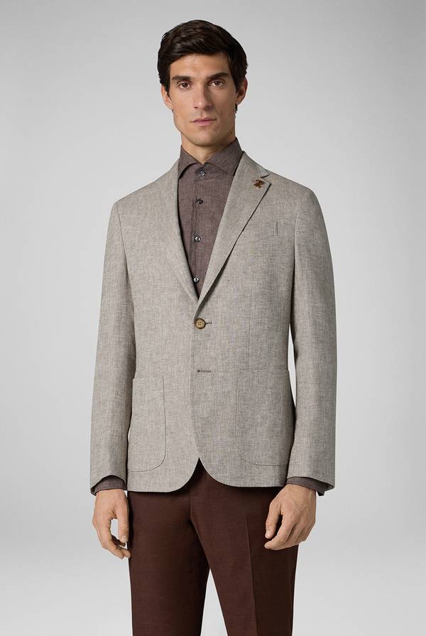 Pull Pal Zileri Giacca Brera In Lino E Cotone