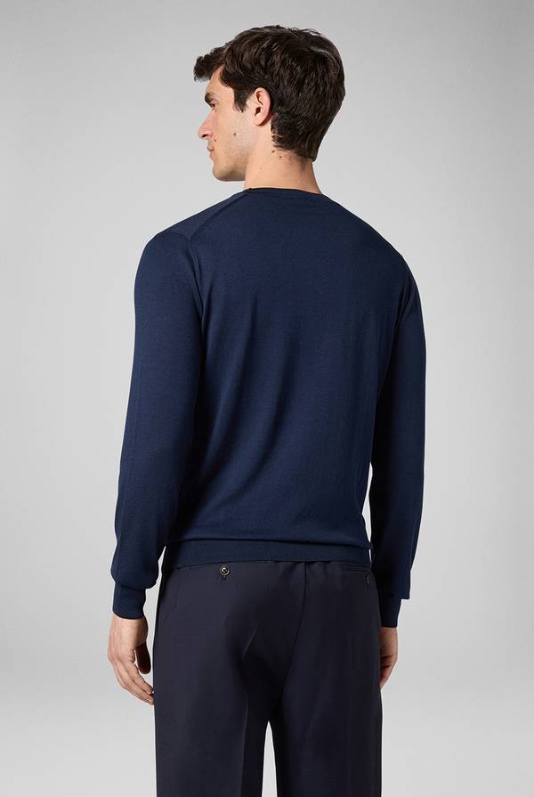 Pull Pal Zileri Girocollo In Seta E Cotone