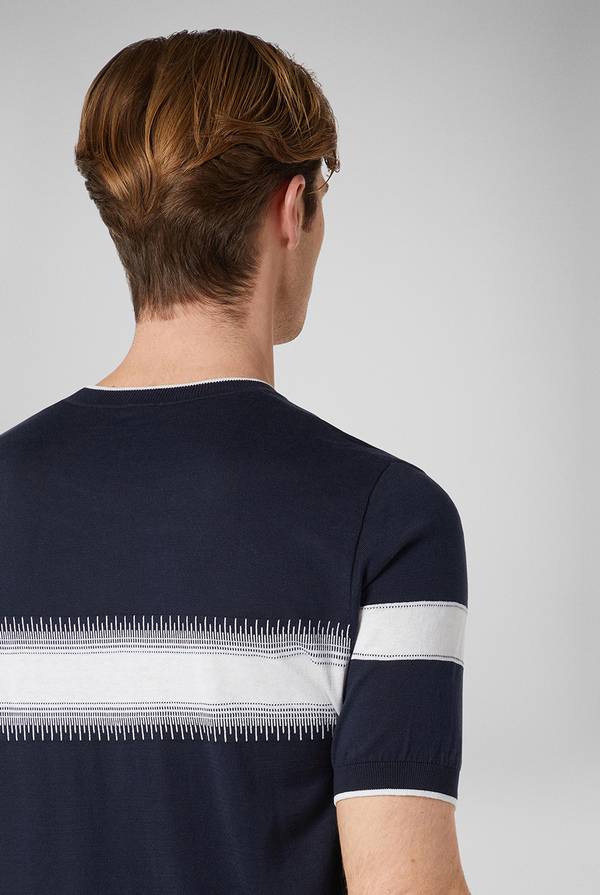 Pull Pal Zileri Maglia Girocollo In Seta E Cotone