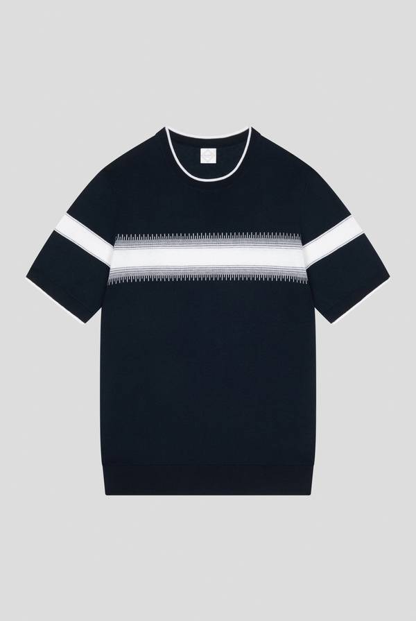 Pull Pal Zileri Maglia girocollo in seta e cotone