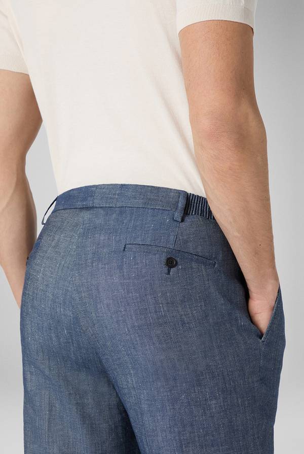 Pull Pal Zileri Pantalone In Lino E Cotone Stretch