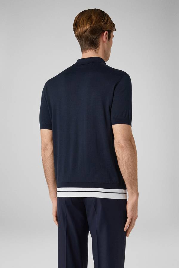 Pull Pal Zileri Polo Con Bande A Contrasto