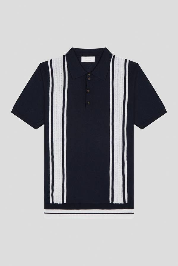 Pull Pal Zileri Polo con bande a contrasto