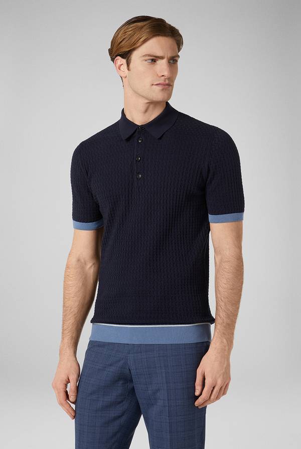 Pull Pal Zileri Polo Con Cuciture 3D