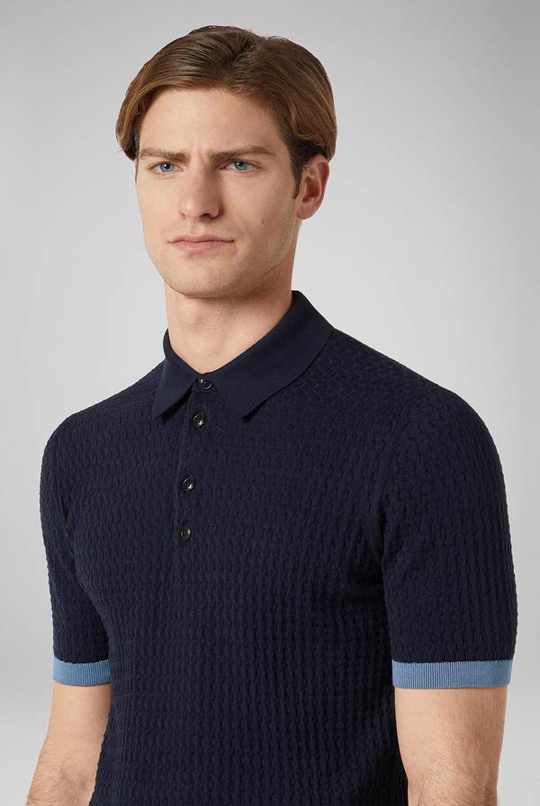 Pull Pal Zileri Polo Con Cuciture 3D