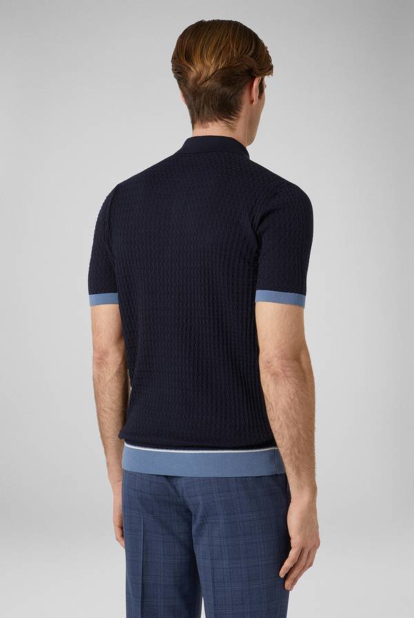 Pull Pal Zileri Polo Con Cuciture 3D