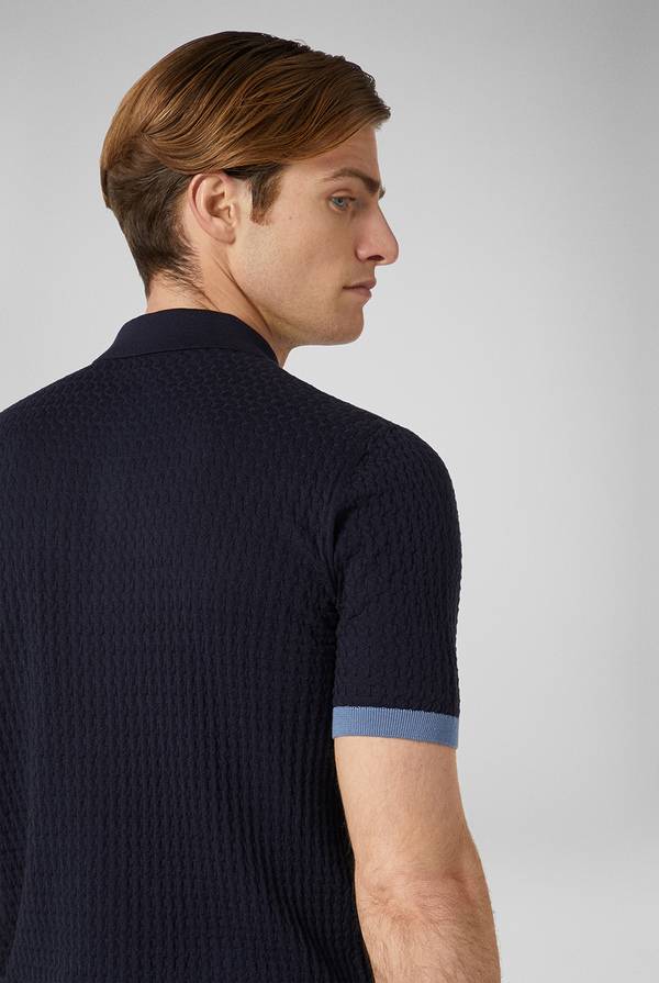 Pull Pal Zileri Polo Con Cuciture 3D