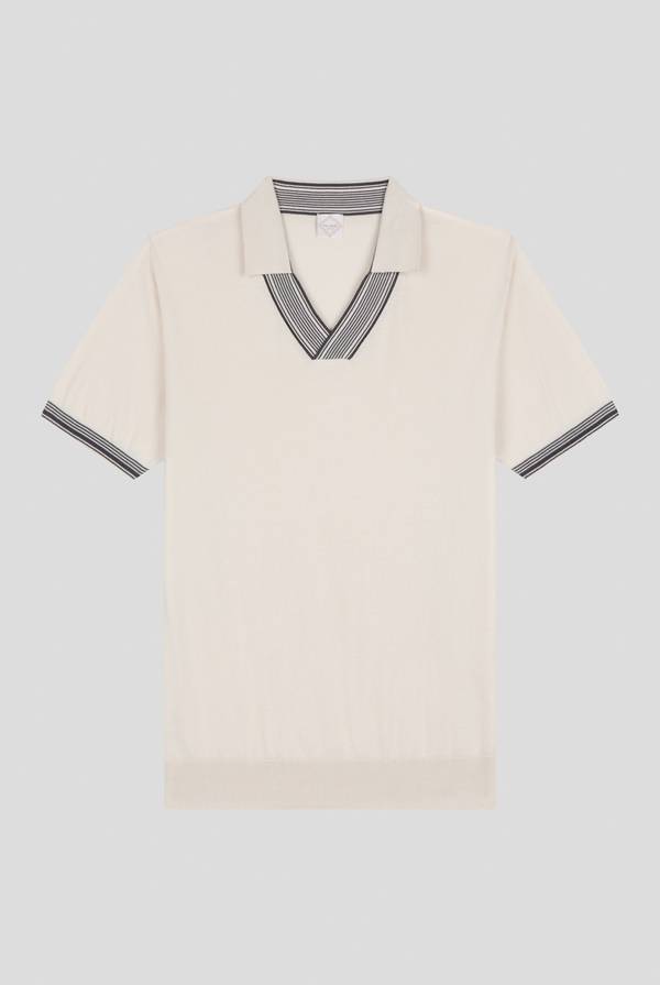 Pull Pal Zileri Polo con finiture millerighe