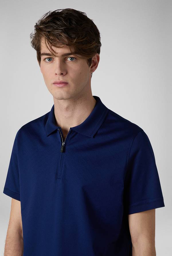 Pull Pal Zileri Polo Con Monogramma Allover