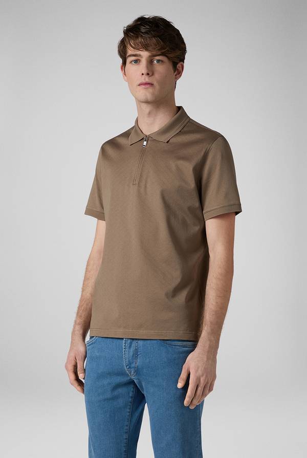 Pull Pal Zileri Polo Con Monogramma Allover