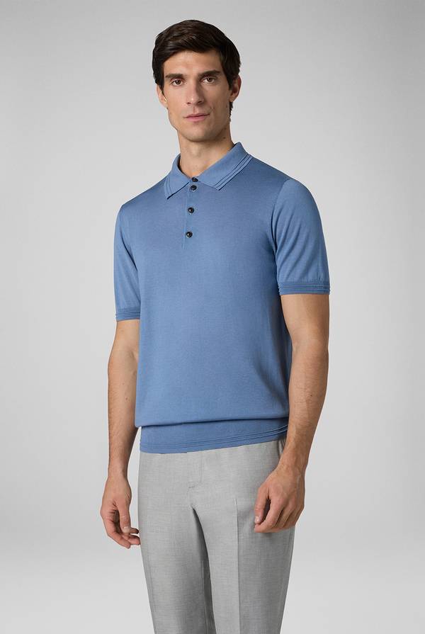 Pull Pal Zileri Polo In Cotone E Tencel