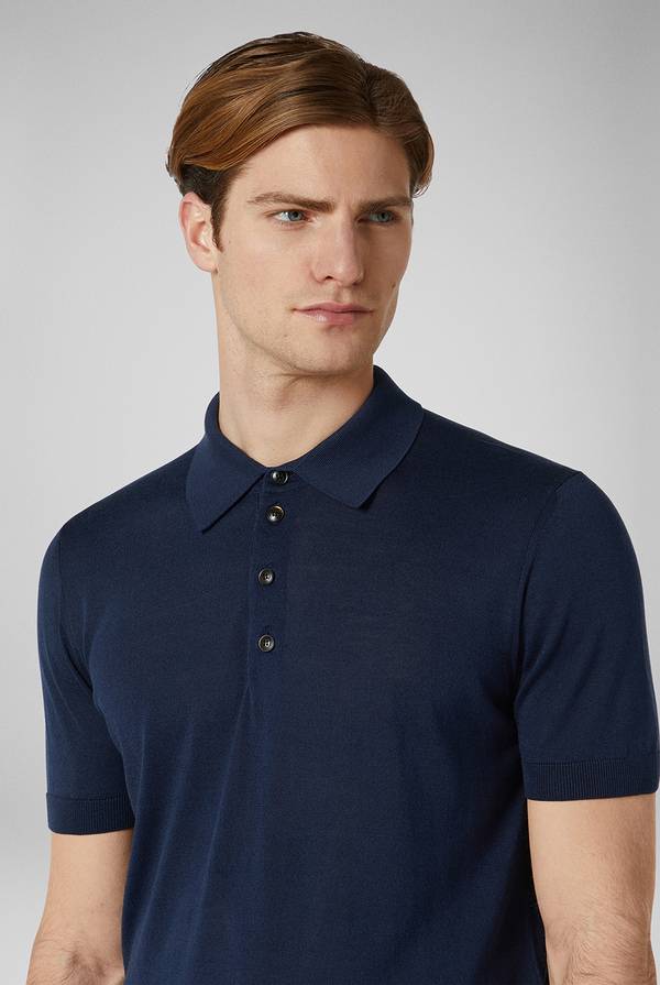 Pull Pal Zileri Polo In Maglia Di Seta E Cotone