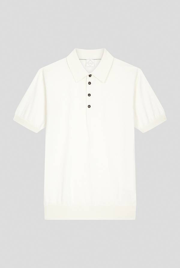 Pull Pal Zileri Polo in maglia di seta e cotone