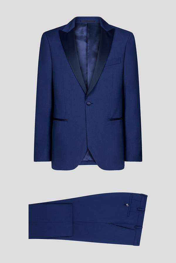 Pull Pal Zileri Smoking in lana con rever in satin