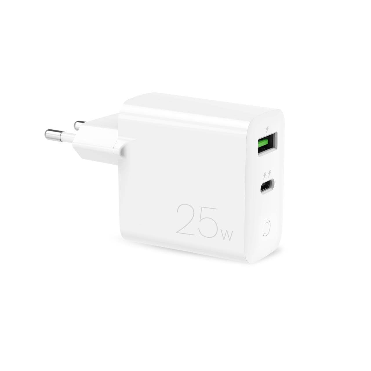 Puro Caricabatterie da parete con porta USB-A e USB-C 25W Puro Caricabatterie da parete con porta USB-A e USB-C 25W