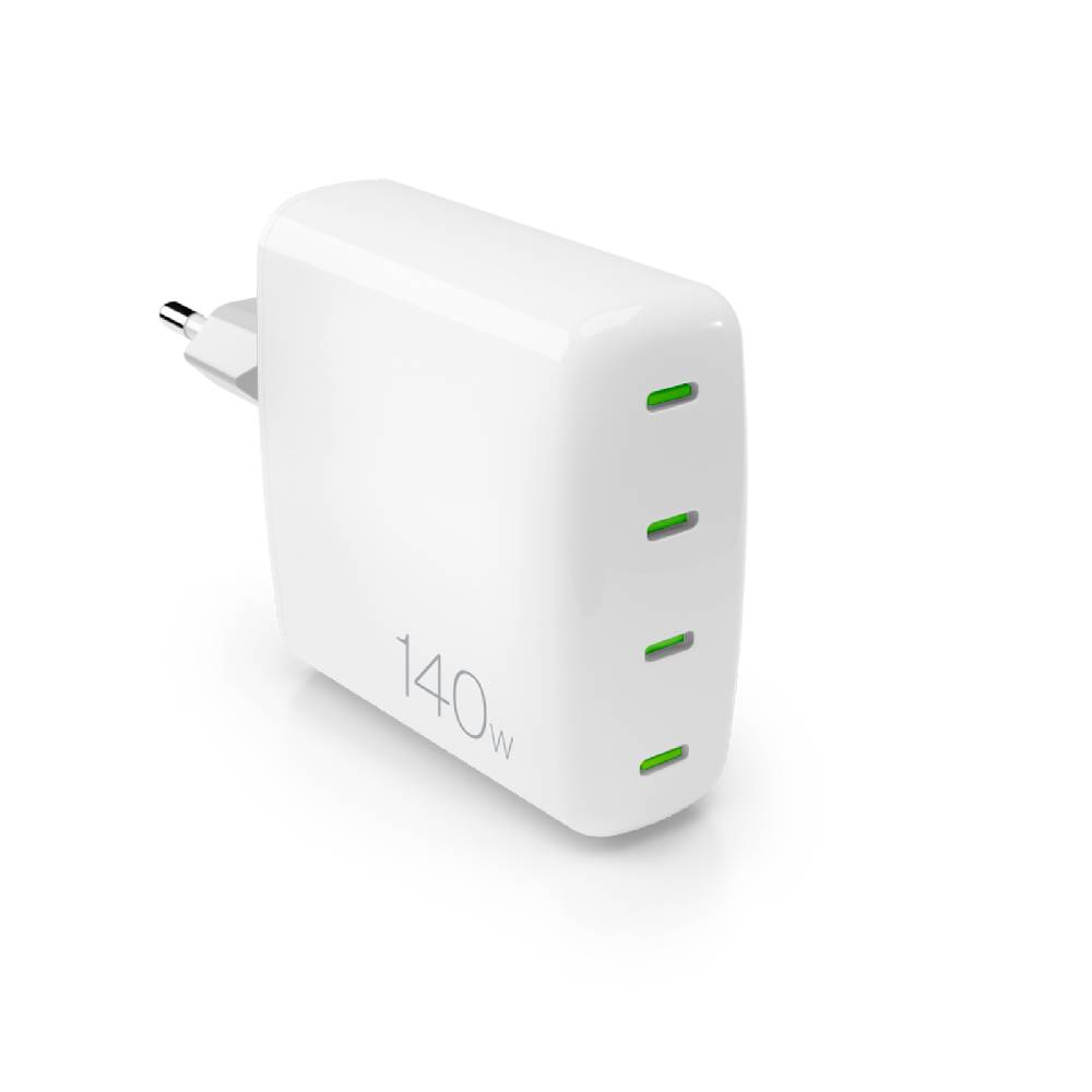 Puro Caricabatterie da parete MiniPro 140W tecnologia GAN: 4 porte USB-C