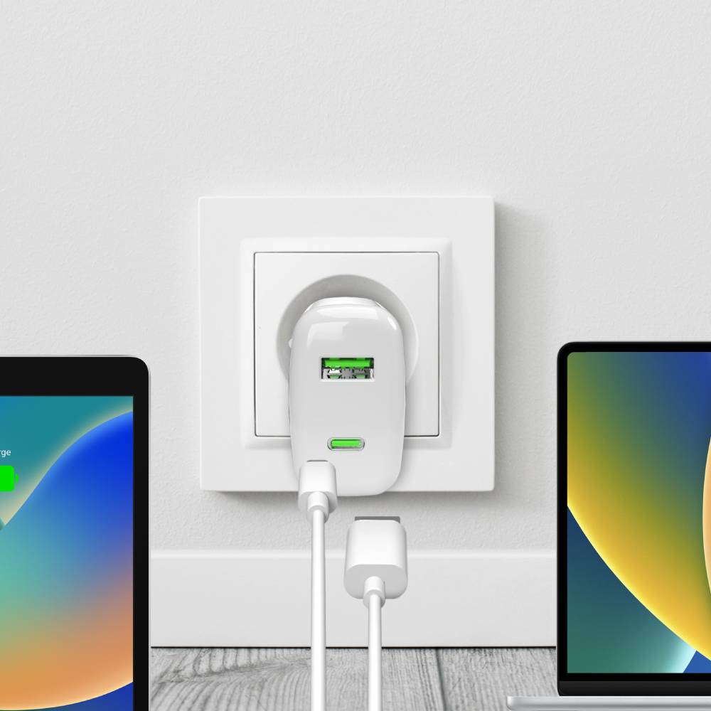 Puro Caricabatterie Da Parete MiniPro 65W USB-C E USB-A– Tecnologia GAN
