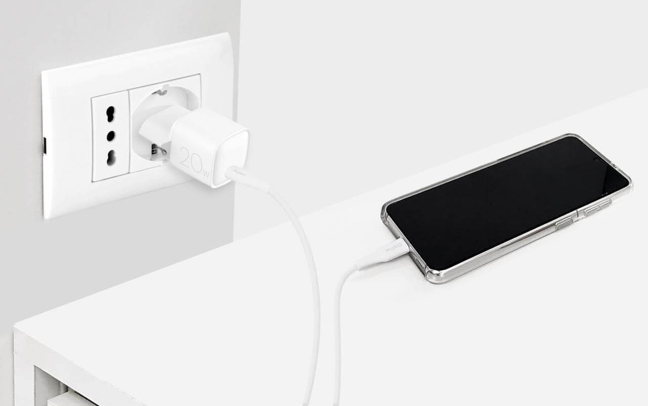 Puro Caricabatterie Da Parete Nano Con Porta USB-C 20W