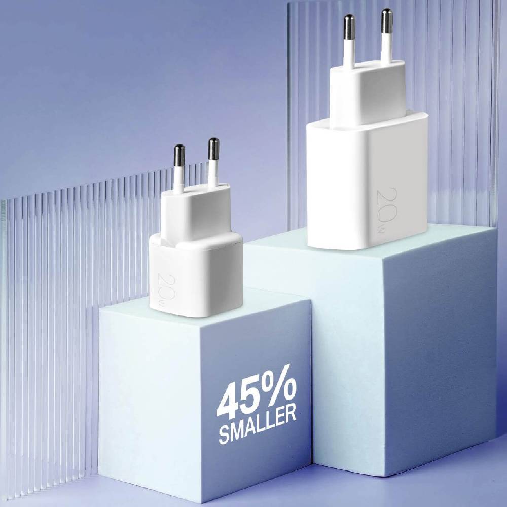 Puro Caricabatterie Da Parete Nano Con Porta USB-C 20W