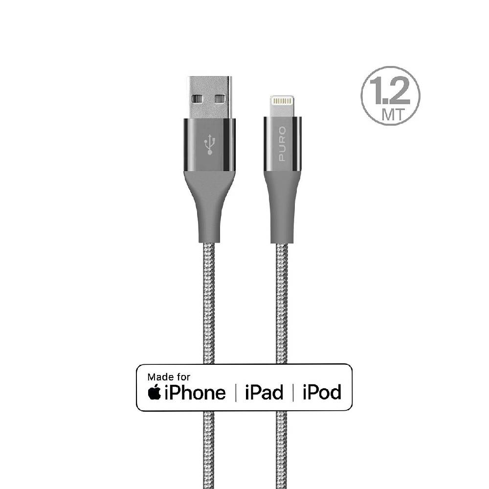 Puro Cavi di ricarica e sincronizzazione Fabric K2 Kevlar da USB-A a Lightning