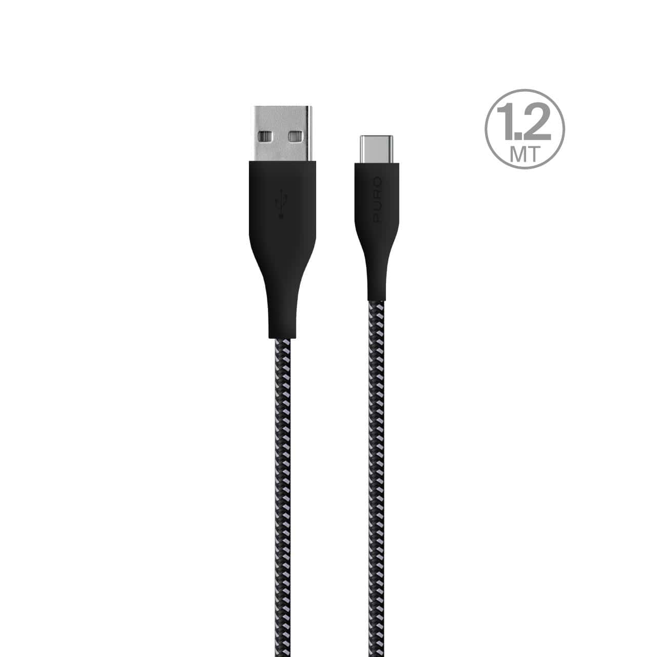 Puro Cavo di ricarica e sincronizzazione Fabric Ultra-Strong 30W da USB-A a USB-C 1,2 M