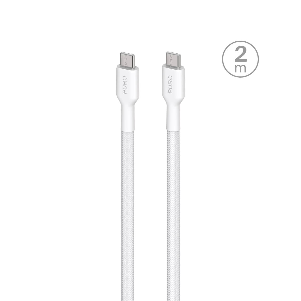 Puro Cavo di Ricarica e Sincronizzazione Fabrik 2.0 140W da USB-C a USB-C 2m