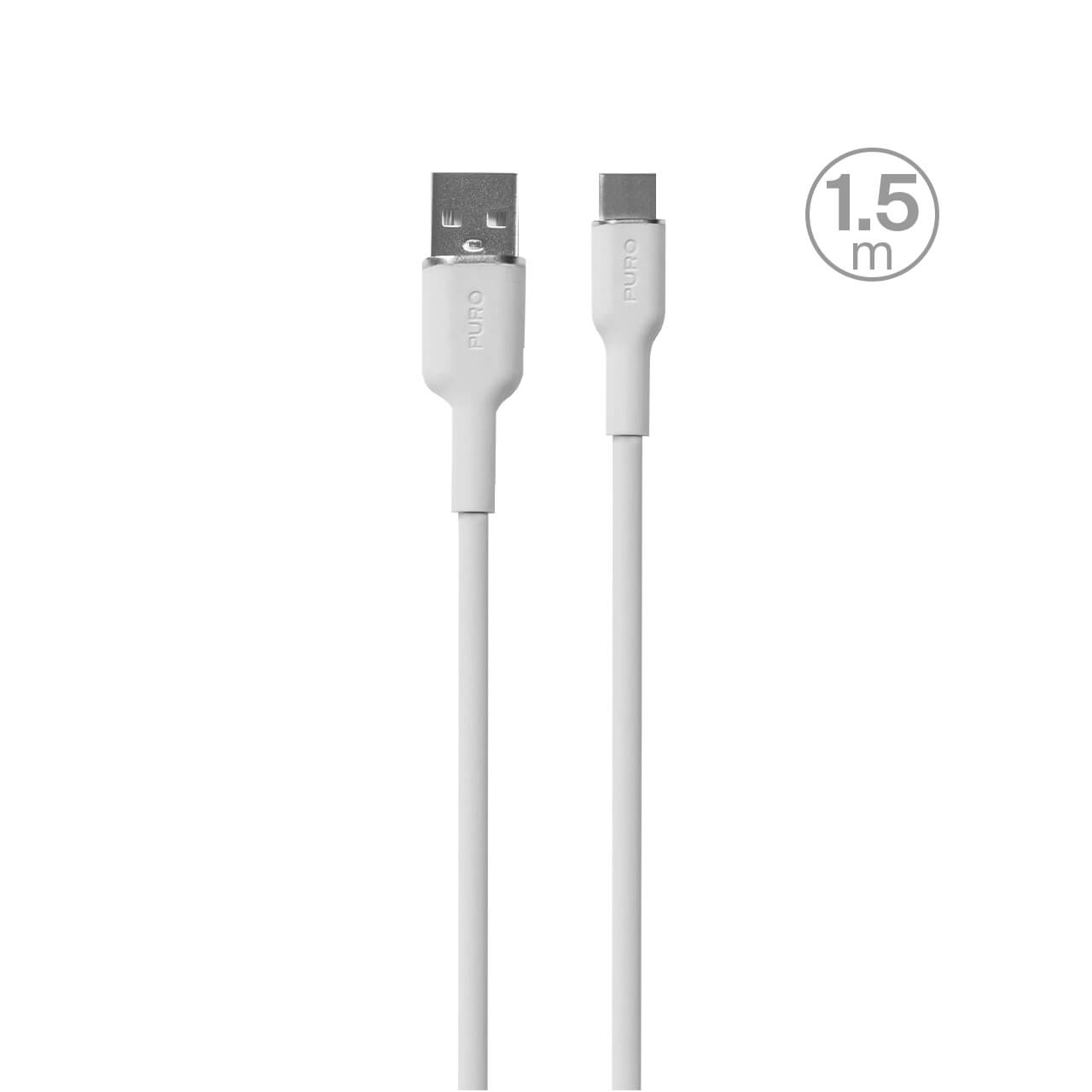 Puro Cavo di ricarica e sincronizzazione SOFT da USB-A a USB-C 1,5m