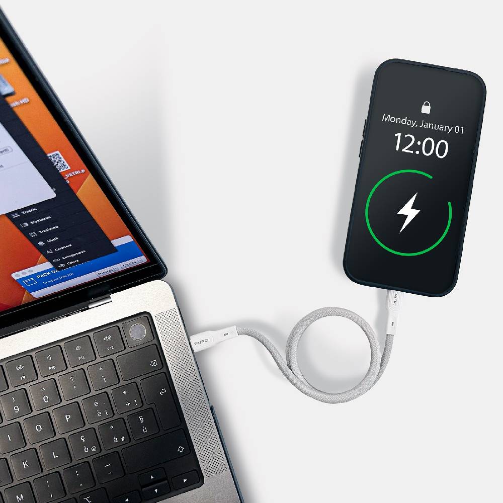 Puro Cavo Magnetico Di Ricarica E Sincronizzazione 60W USB-C – USB-C 1m