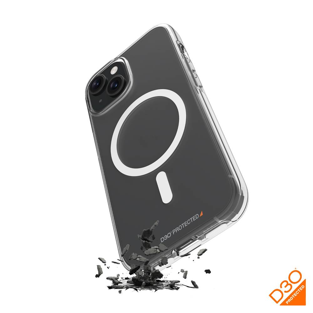 Puro Cover Impact Clear D3O® Bio per iPhone 15 Plus
