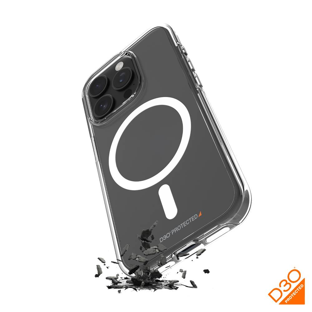 Puro Cover Impact Clear D3O® Bio per iPhone 15 Pro Max