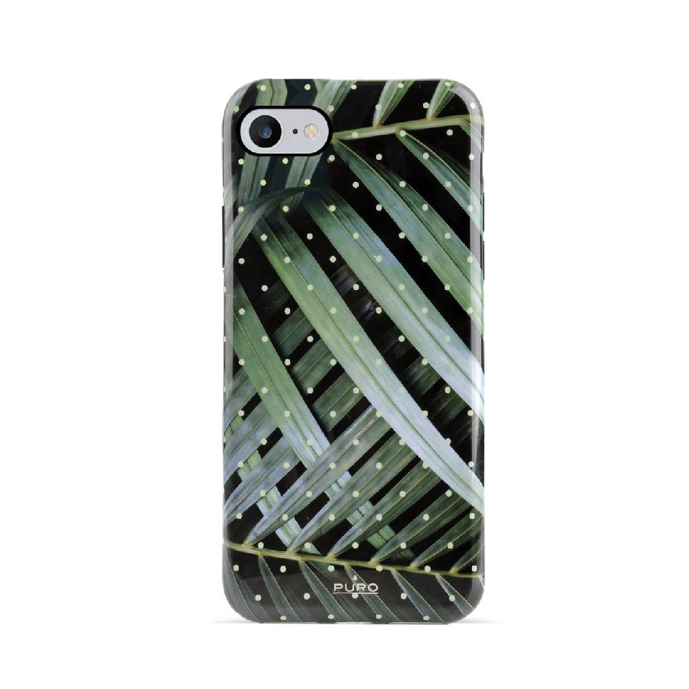 Puro Cover Tropical Leaves per iPhone 7, 8, SE 2020 e SE 2022