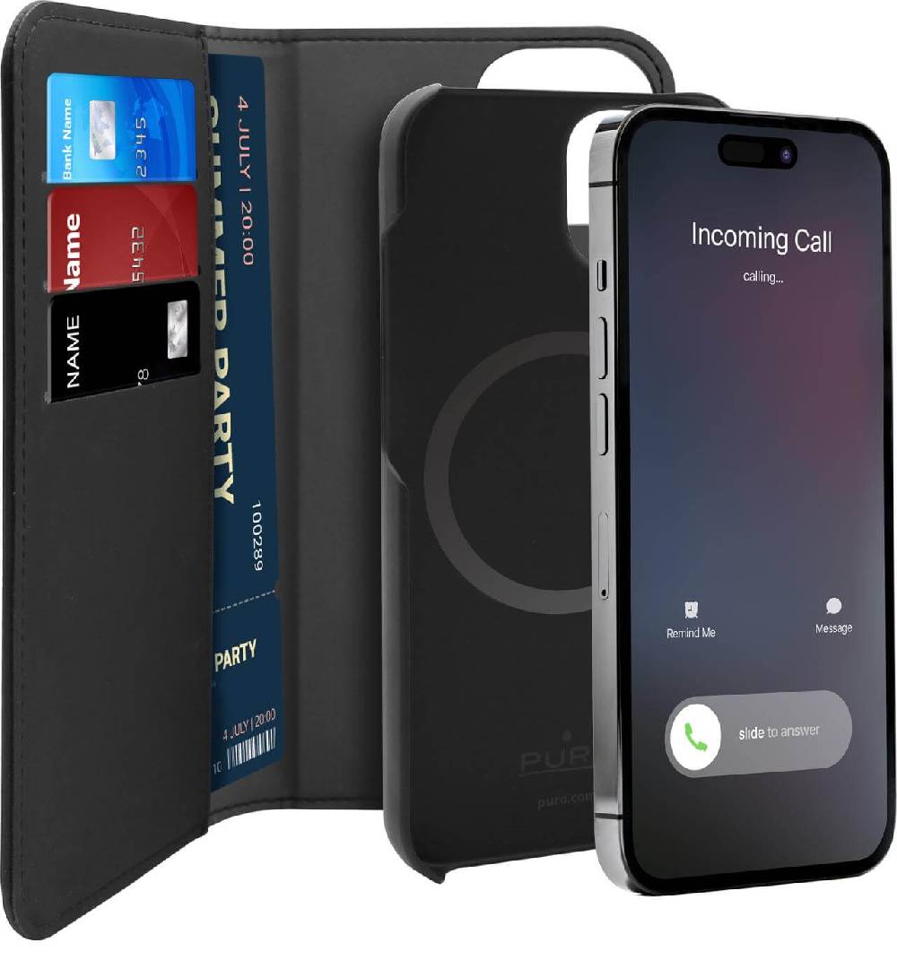 Puro Custodia Wallet MagSafe Detachable per iPhone 14 Plus