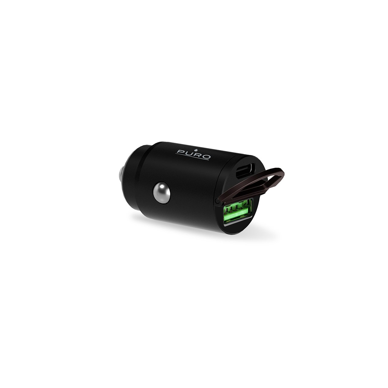 Puro Mini Carica Batterie Da Auto “Bullet” USB-C E USB-A Fast Charging E Power Delivery 30W
