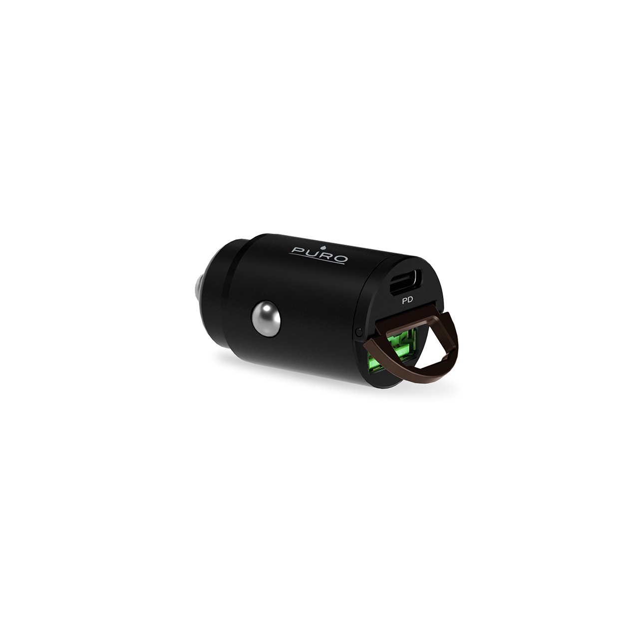 Puro Mini Carica Batterie Da Auto “Bullet” USB-C E USB-A Fast Charging E Power Delivery 30W