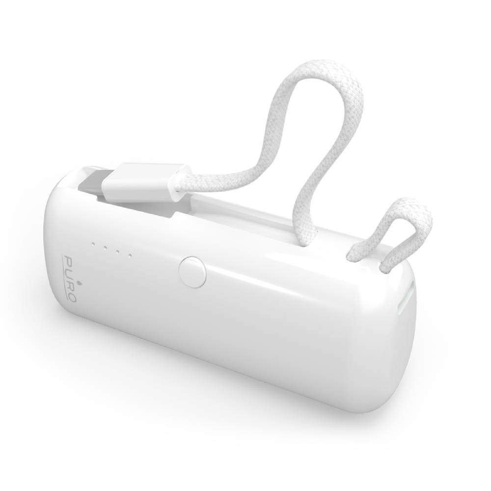 Puro Power Bank 5000mAh “Power Link 5” Con Cavo USB-C Integrato