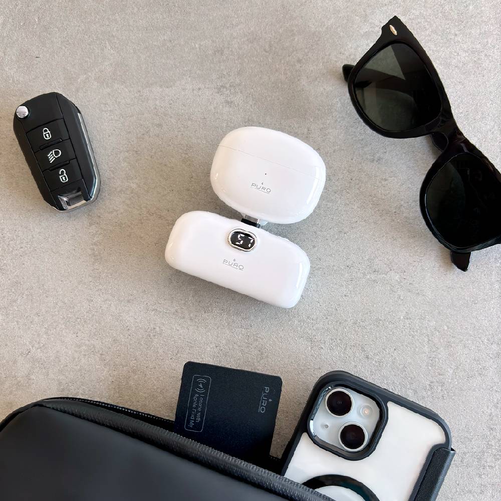 Puro Power Bank 5000mAh USB-C Con Connettore Integrato Plug 5