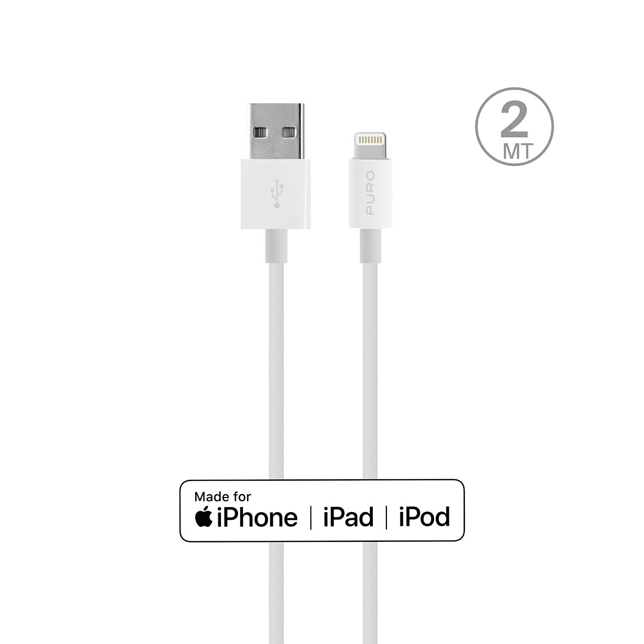 Puro Cavo di ricarica da USB-A a Lightning 2M
