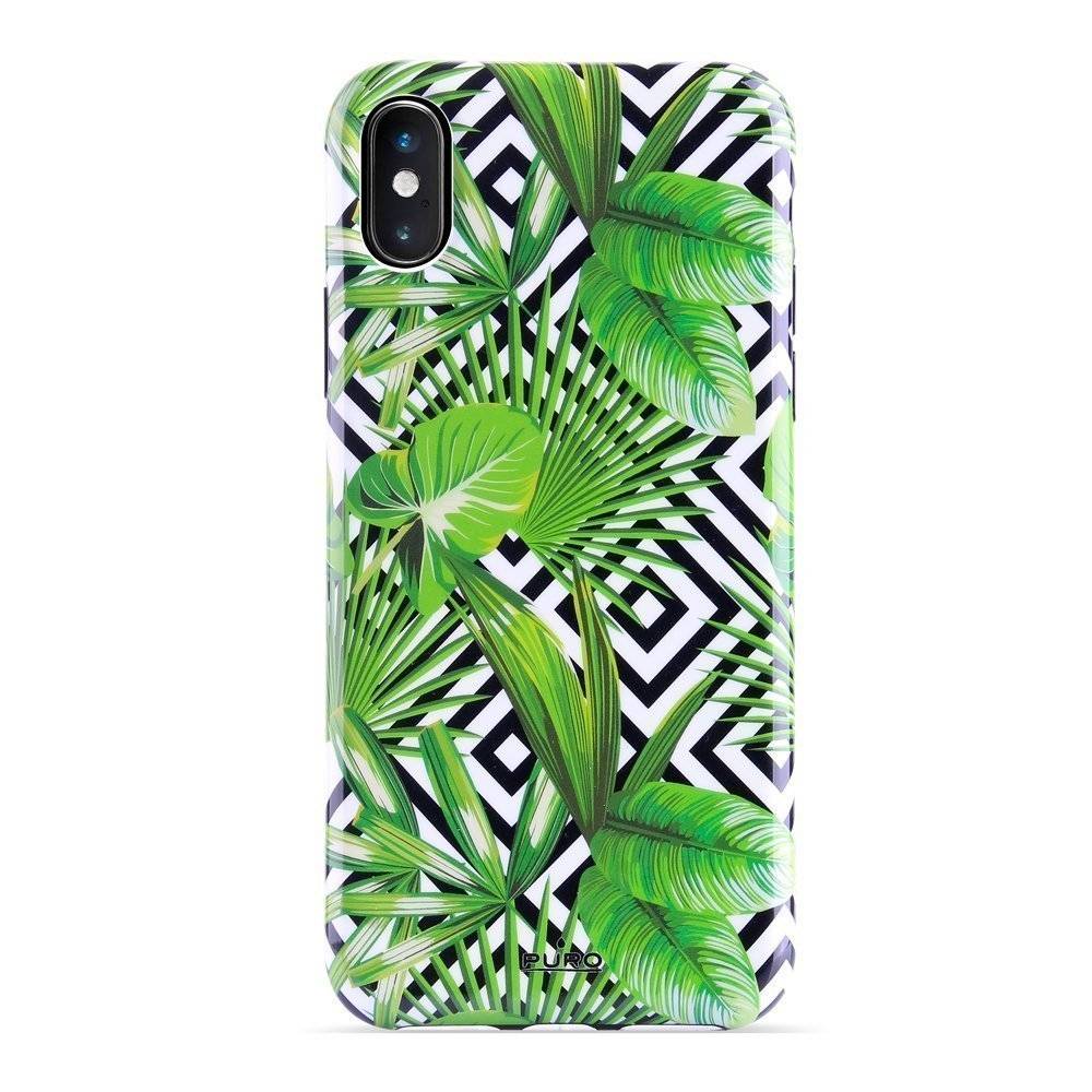 Puro Cover Geometric Jungle per iPhone Xs Max