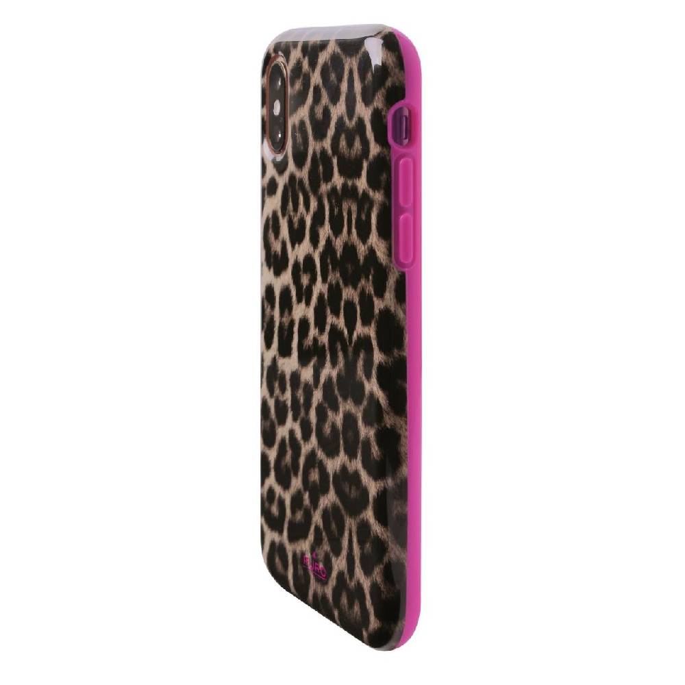 Puro Cover Pink Leopard Per IPhone Xs Max