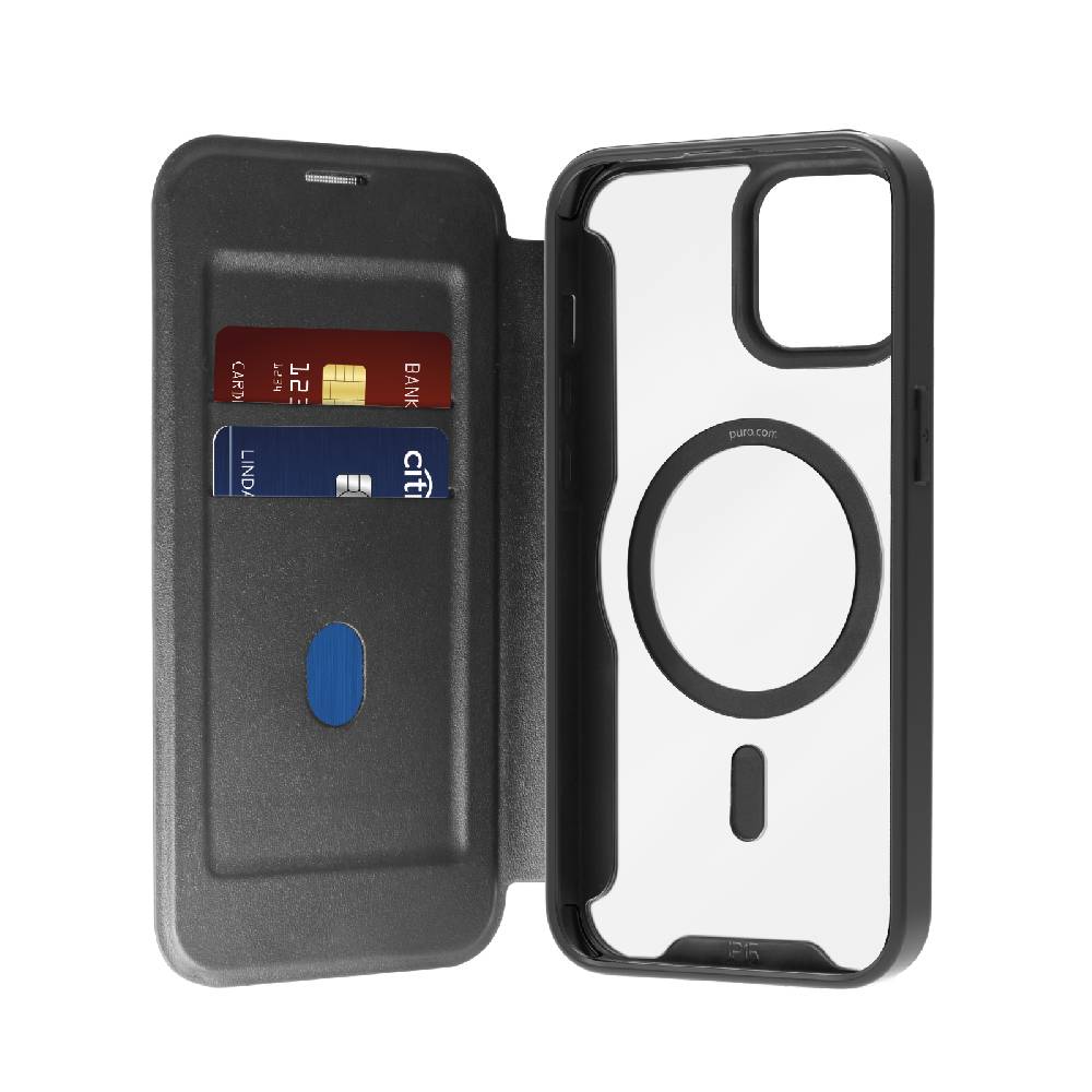 Puro Custodia Book Mag per iPhone 15 Plus