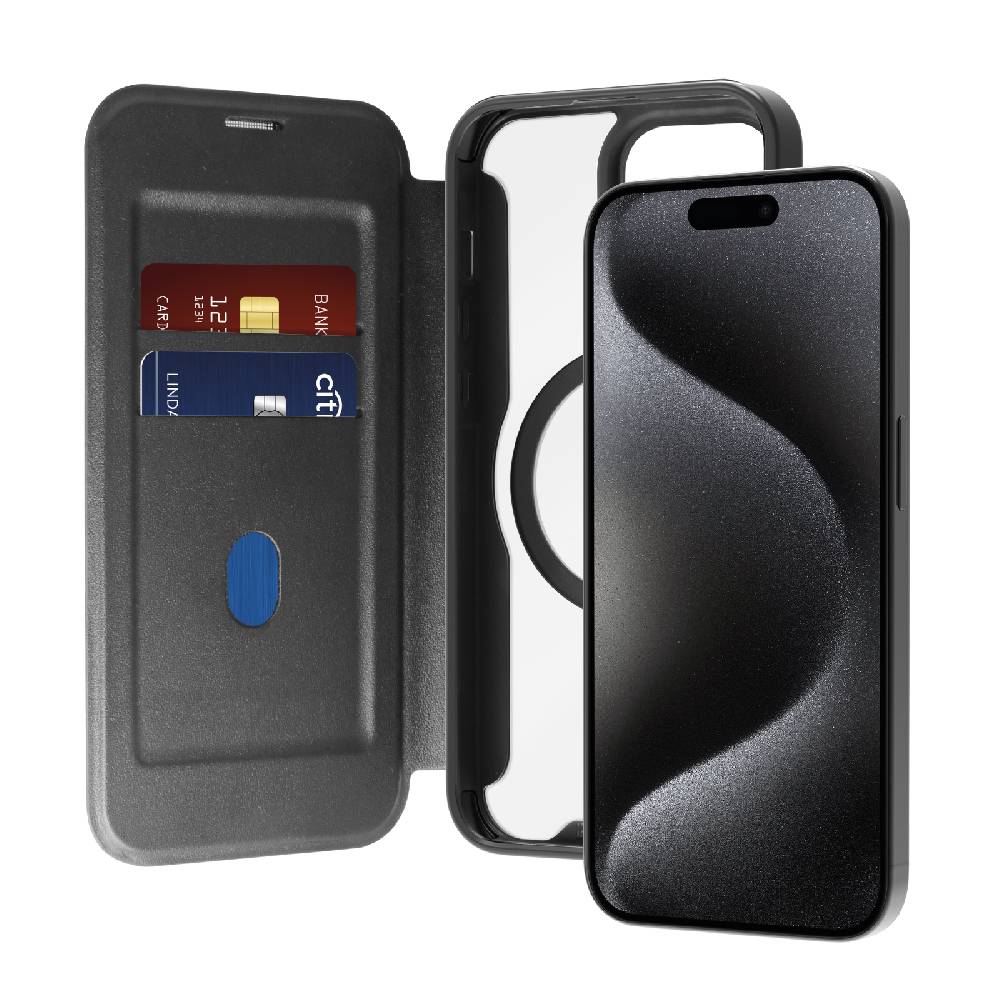 Puro Custodia Book Mag Per IPhone 15 Pro