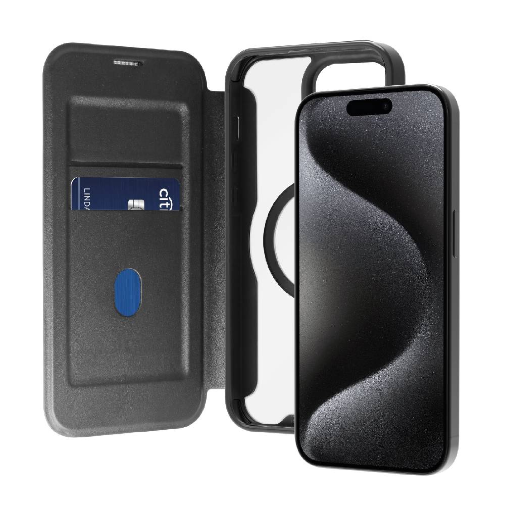 Puro Custodia Book Mag Per IPhone 15 Pro Max