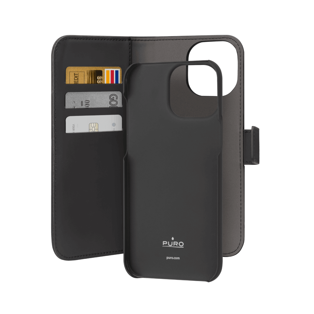 Puro Custodia Wallet Detachable Per IPhone 15 Pro