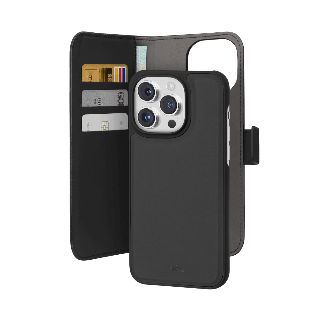 Puro Custodia Wallet Detachable per iPhone 15 Pro