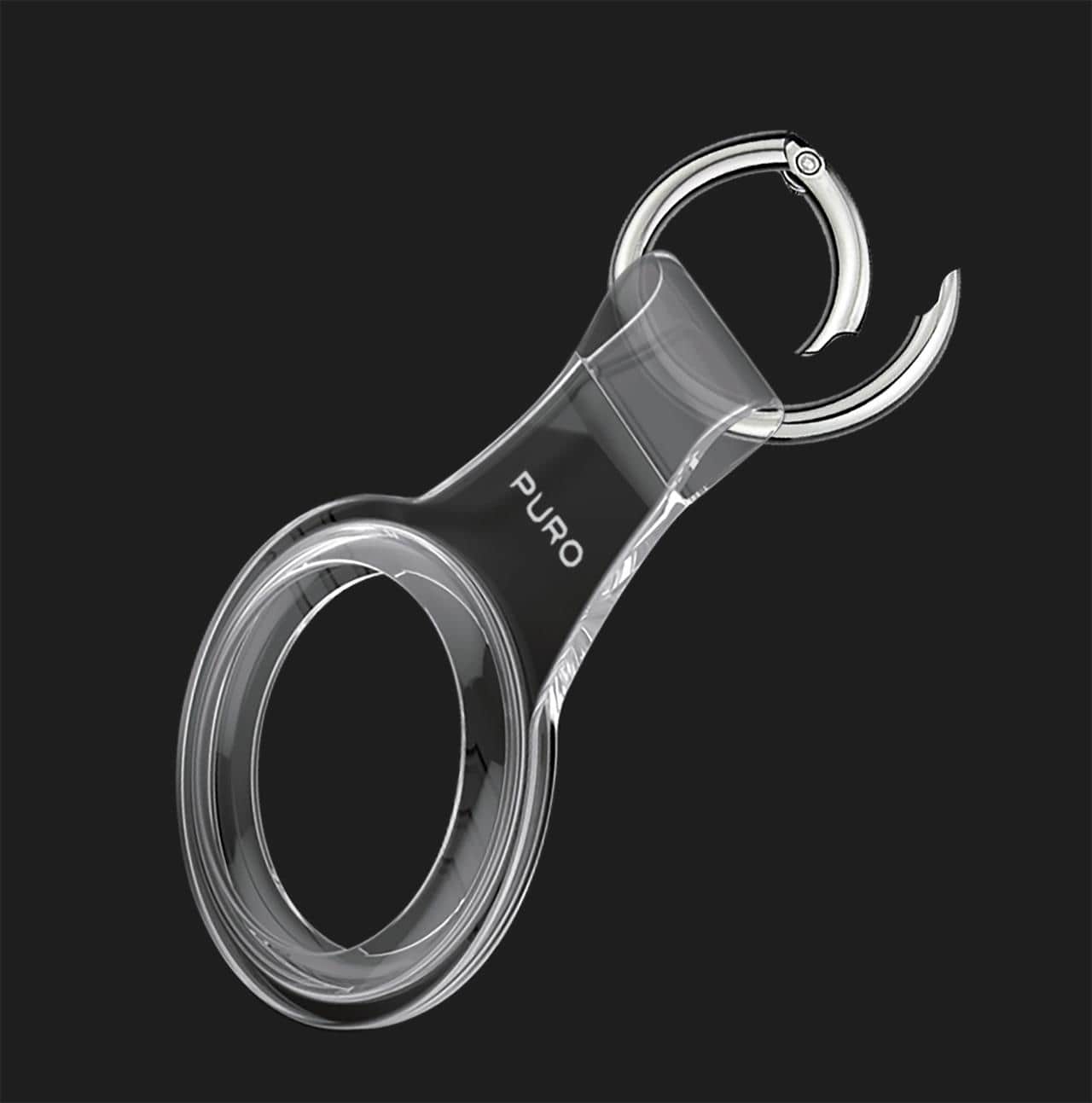 Puro Portachiavi In TPU Nude Con Gancio Per Airtag