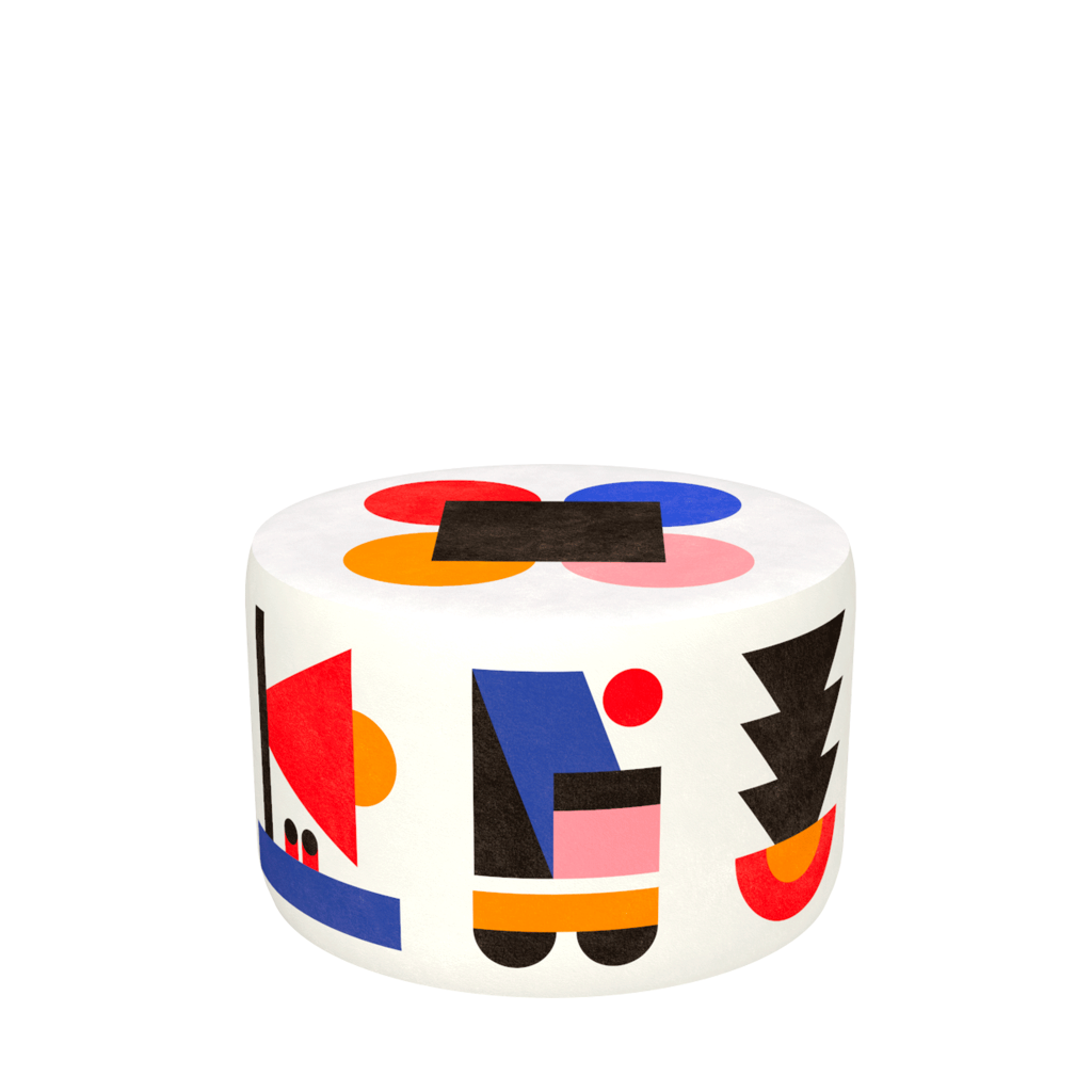 Qeeboo Pouf Oggian Home Design White M