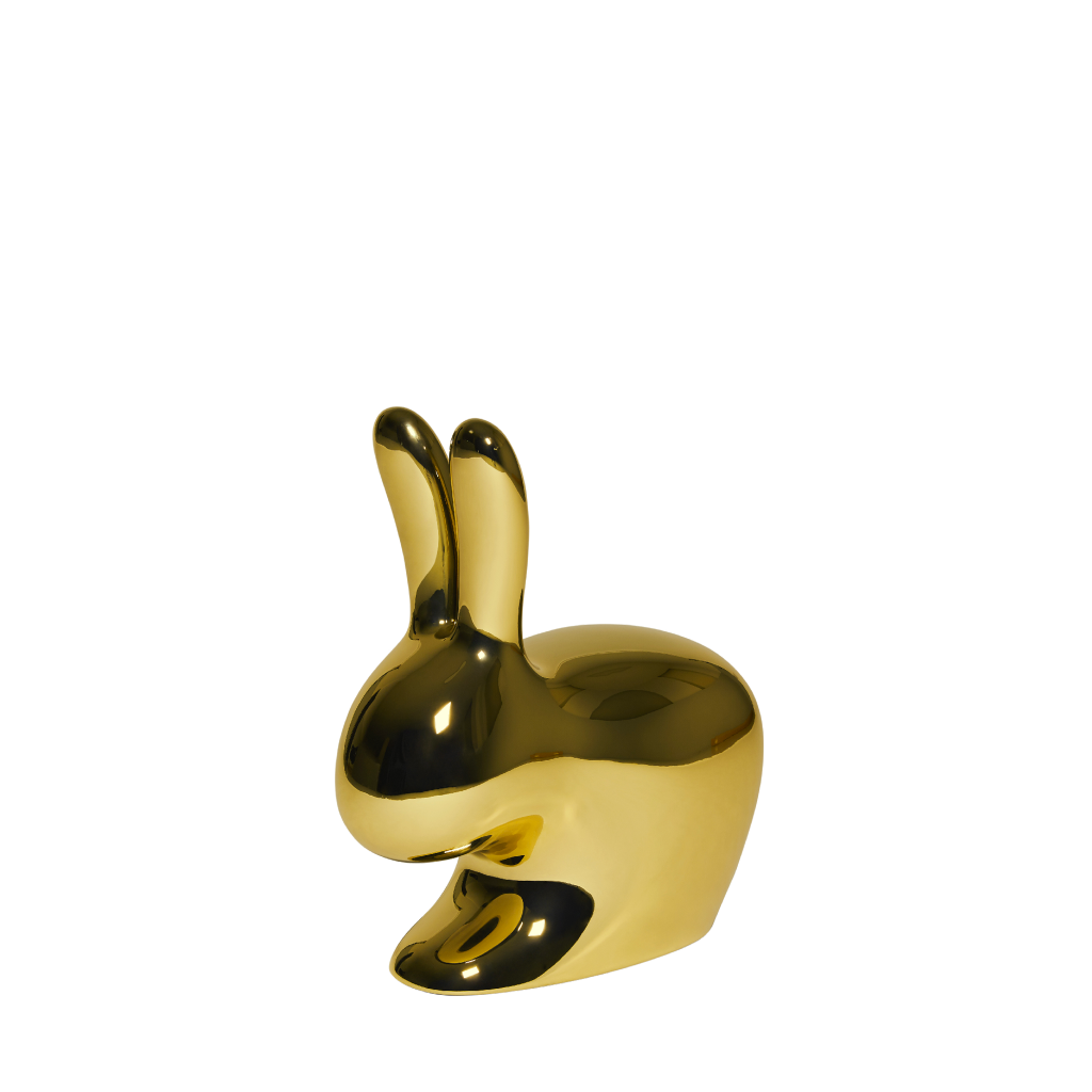Qeeboo Rabbit Chair Baby Metal Finish