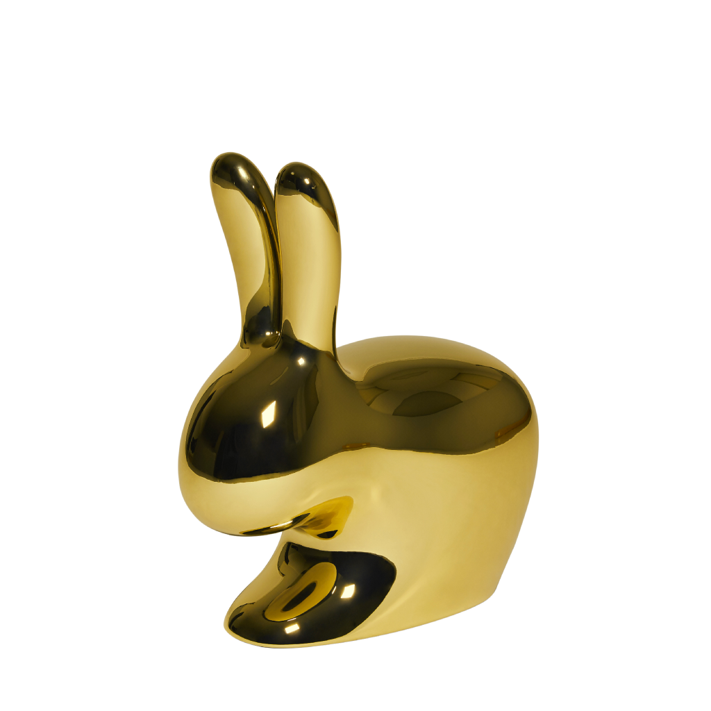 Qeeboo Rabbit Chair Metal Finish