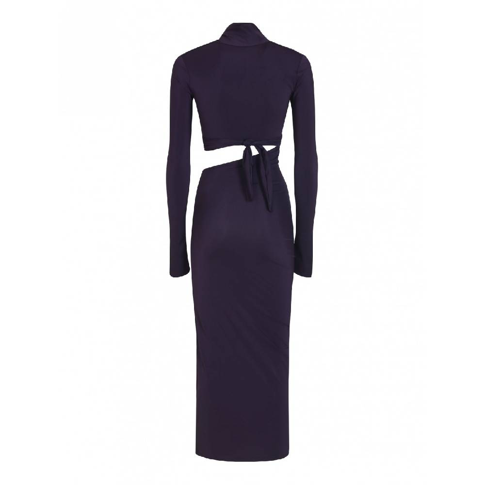 AMAZUIN Abito Adele Lungo Apertura Laterale