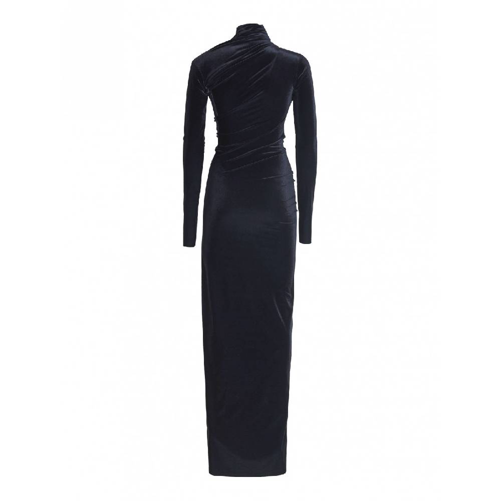 AMAZUIN Abito Chelsea Lungo Velluto